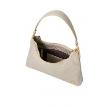 CALVIN KLEIN SATIN NYLON SMALL SHOULDER BAG ΤΣΑΝΤΑ ΓΥΝΑΙΚΕΙΑ BEIGE