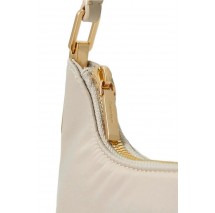 CALVIN KLEIN SATIN NYLON SMALL SHOULDER BAG ΤΣΑΝΤΑ ΓΥΝΑΙΚΕΙΑ BEIGE
