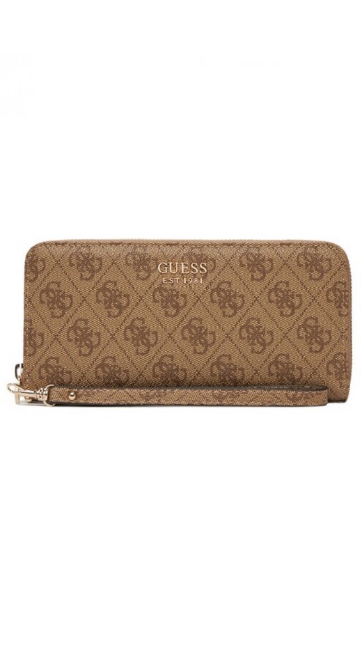 GUESS BRENTON SLG LRG ZIP AROUND ΠΟΡΤΟΦΟΛΙ ΓΥΝΑΙΚΕΙΟ LATTE