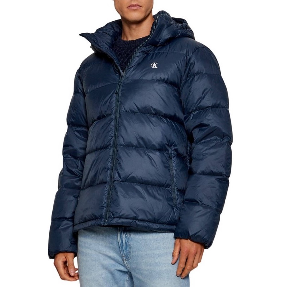 CALVIN KLEIN JEANS LS NYLN ZP OFF HD DW ΜΠΟΥΦΑΝ ΑΝΔΡΙΚΟ NAVY