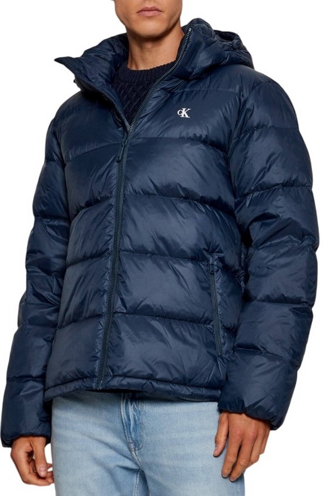 CALVIN KLEIN JEANS LS NYLN ZP OFF HD DW ΜΠΟΥΦΑΝ ΑΝΔΡΙΚΟ NAVY