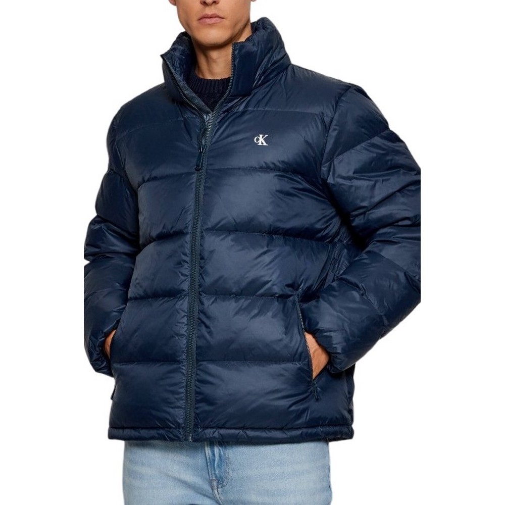 CALVIN KLEIN JEANS LS NYLN ZP OFF HD DW ΜΠΟΥΦΑΝ ΑΝΔΡΙΚΟ NAVY