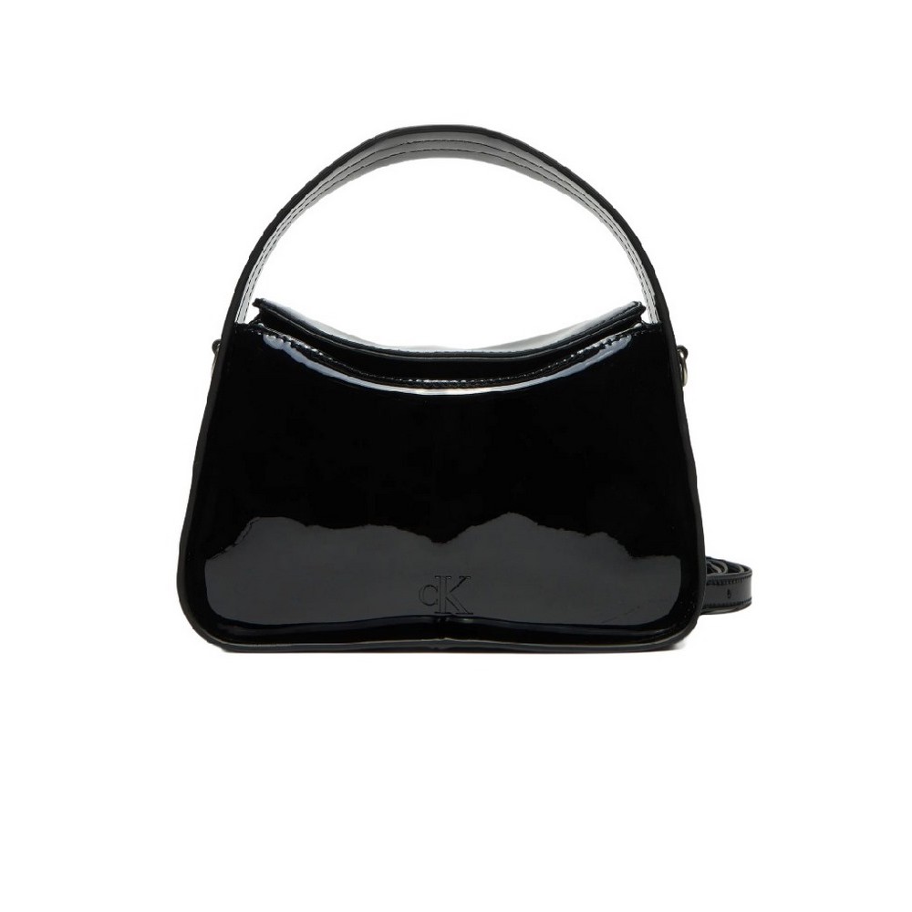 CALVIN KLEIN JEANS BLOCK MINI FLAP ΤΣΑΝΤΑ ΓΥΝΑΙΚΕΙΑ BLACK