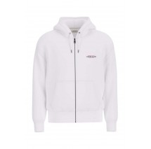 GUESS JEANS ZIP HOOD REG AM TRAD SWEAT ΖΑΚΕΤΑ ΦΟΥΤΕΡ ΑΝΔΡΙΚΗ WHITE