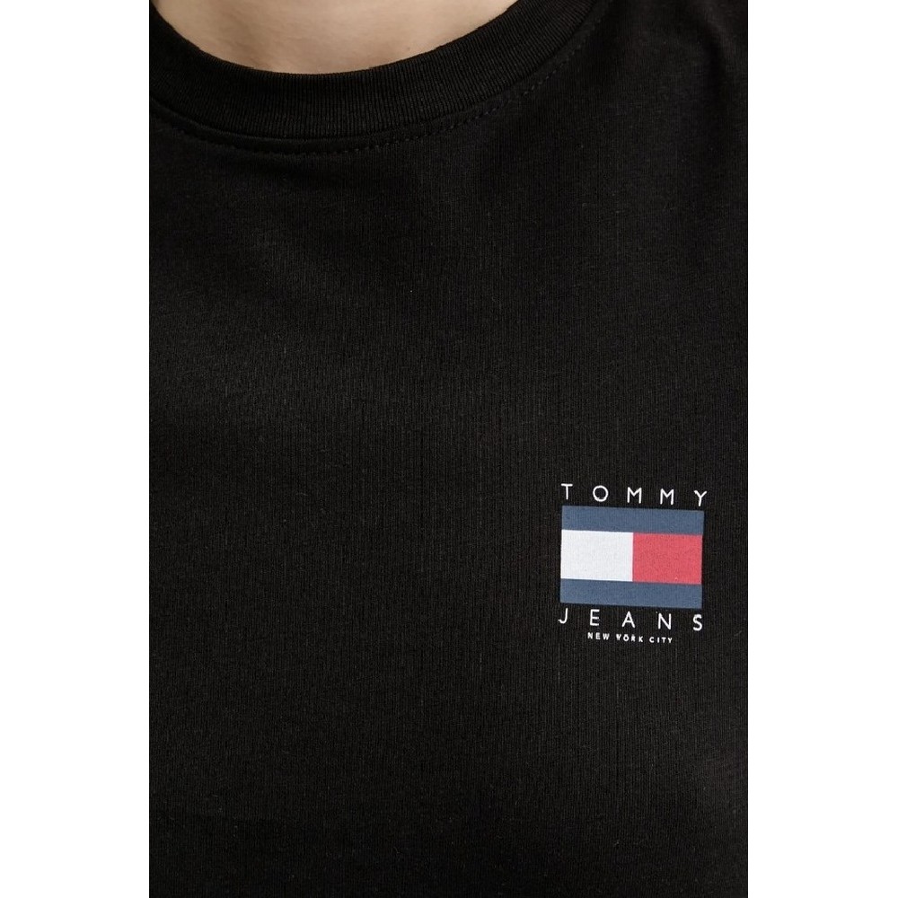 TOMMY JEANS  REG SH TOMMY US FLAG T-SHIRT ΜΠΛΟΥΖΑ ΓΥΝΑΙΚΕΙΑ BLACK