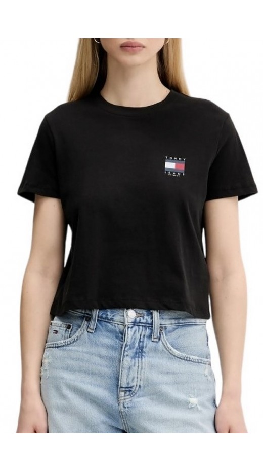 TOMMY JEANS  REG SH TOMMY US FLAG T-SHIRT ΜΠΛΟΥΖΑ ΓΥΝΑΙΚΕΙΑ BLACK