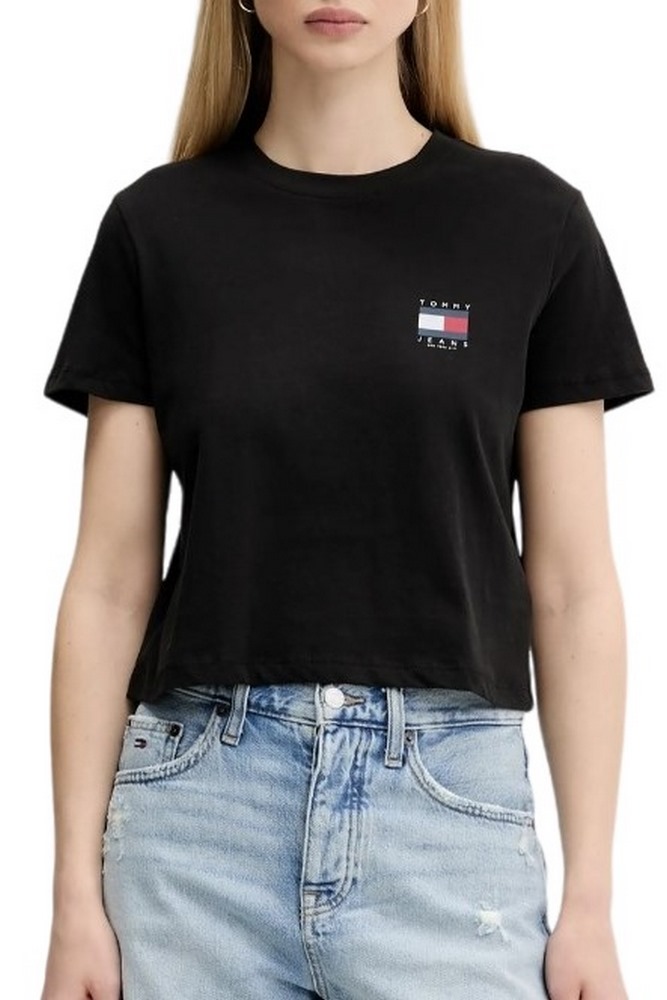 TOMMY JEANS  REG SH TOMMY US FLAG T-SHIRT ΜΠΛΟΥΖΑ ΓΥΝΑΙΚΕΙΑ BLACK