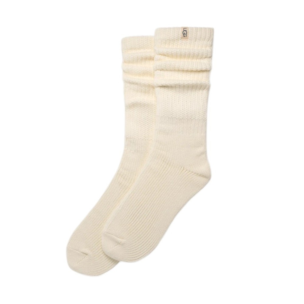 UGG TYLA SLOUCHY CREW II ΚΑΛΤΣΑ ΜΕΣΑΙΑ ΓΥΝΑΙΚΕΙΑ CREAMY WHITE