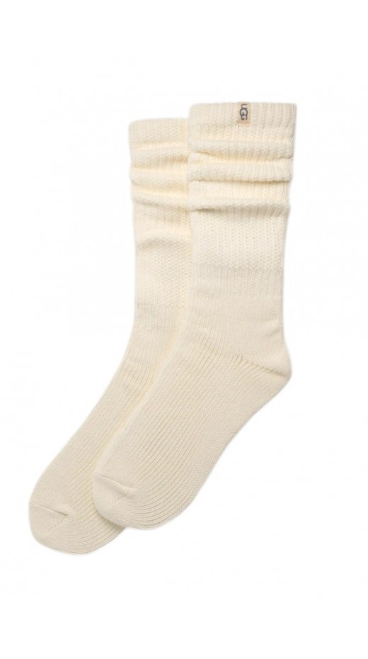 UGG TYLA SLOUCHY CREW II ΚΑΛΤΣΑ ΜΕΣΑΙΑ ΓΥΝΑΙΚΕΙΑ CREAMY WHITE