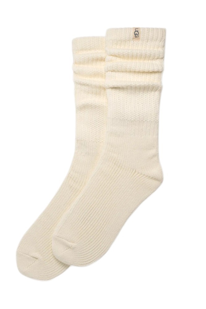 UGG TYLA SLOUCHY CREW II ΚΑΛΤΣΑ ΜΕΣΑΙΑ ΓΥΝΑΙΚΕΙΑ CREAMY WHITE