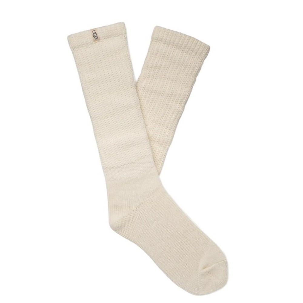 UGG TYLA SLOUCHY CREW II ΚΑΛΤΣΑ ΜΕΣΑΙΑ ΓΥΝΑΙΚΕΙΑ CREAMY WHITE