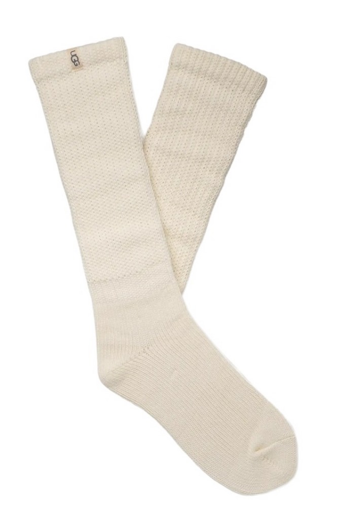UGG TYLA SLOUCHY CREW II ΚΑΛΤΣΑ ΜΕΣΑΙΑ ΓΥΝΑΙΚΕΙΑ CREAMY WHITE