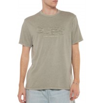 GUESS STACK TEE T-SHIRT ΜΠΛΟΥΖΑ ΑΝΔΡΙΚΗ KHAKI