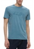 GUESS STACK TEE T-SHIRT ΜΠΛΟΥΖΑ ΑΝΔΡΙΚΗ PETROL