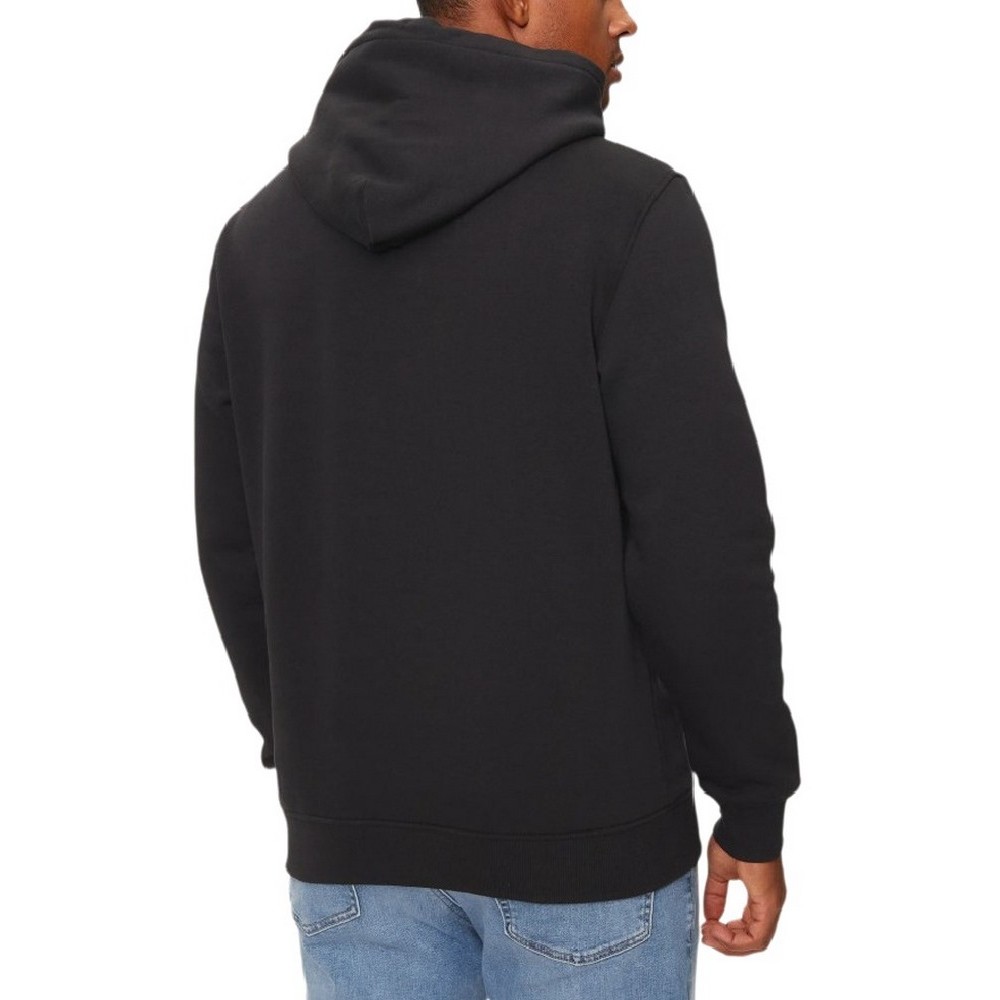 TOMMY JEANS REG ESSENTIAL FLAG HOOD EXT ΦΟΥΤΕΡ ΜΠΛΟΥΖΑ ΑΝΔΡΙΚΗ BLACK