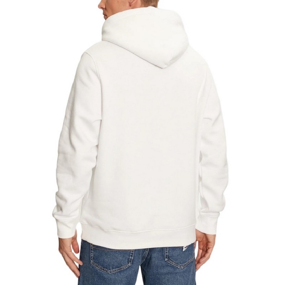 TOMMY JEANS REG ESSENTIAL FLAG HOOD EXT ΦΟΥΤΕΡ ΜΠΛΟΥΖΑ ΑΝΔΡΙΚΗ WHITE