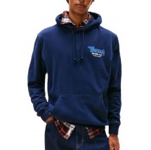 TOMMY JEANS REG FONT PLAY HOODIE EXT ΦΟΥΤΕΡ ΜΠΛΟΥΖΑ ΑΝΔΡΙΚΗ DARK NAVY