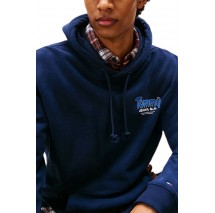 TOMMY JEANS REG FONT PLAY HOODIE EXT ΦΟΥΤΕΡ ΜΠΛΟΥΖΑ ΑΝΔΡΙΚΗ DARK NAVY