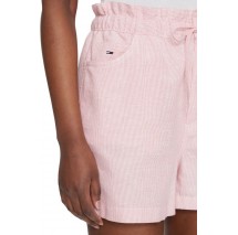 TOMMY JEANS  COTTON LINEN SHORT ΣΟΡΤΣ ΓΥΝΑΙΚΕΙΟ PINK