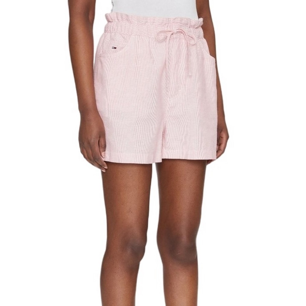 TOMMY JEANS  COTTON LINEN SHORT ΣΟΡΤΣ ΓΥΝΑΙΚΕΙΟ PINK