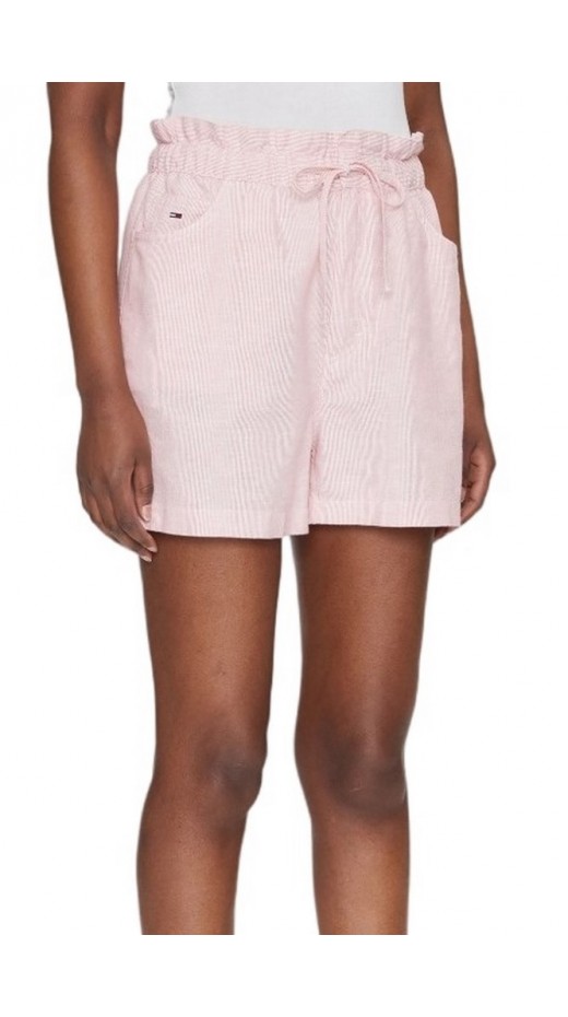 TOMMY JEANS  COTTON LINEN SHORT ΣΟΡΤΣ ΓΥΝΑΙΚΕΙΟ PINK