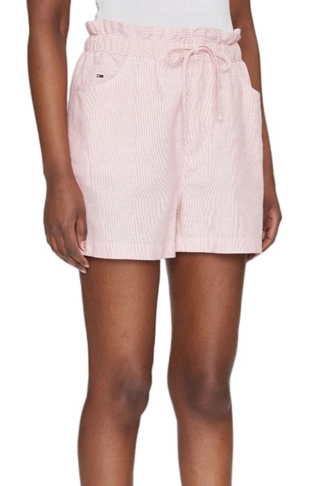 TOMMY JEANS  COTTON LINEN SHORT ΣΟΡΤΣ ΓΥΝΑΙΚΕΙΟ PINK