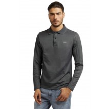 ΜΠΛΟΥΖΑ VEIT LS POLO ΑΝΔΡΙΚΗ GUESS GREY