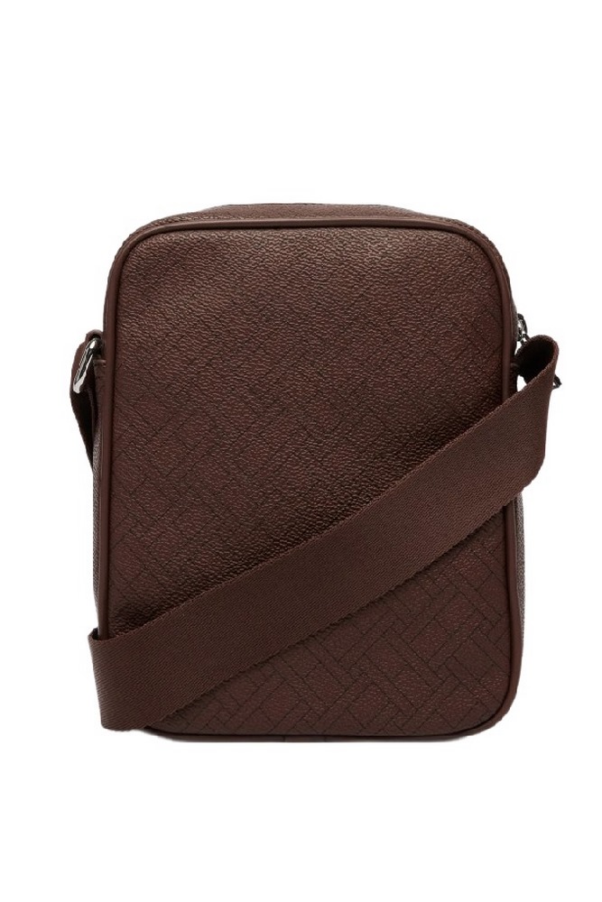 TOMMY HILFIGER FLAG MONOGRAM MINI REPORTER ΤΣΑΝΤΑ ΑΝΔΡΙΚΗ COFFEE