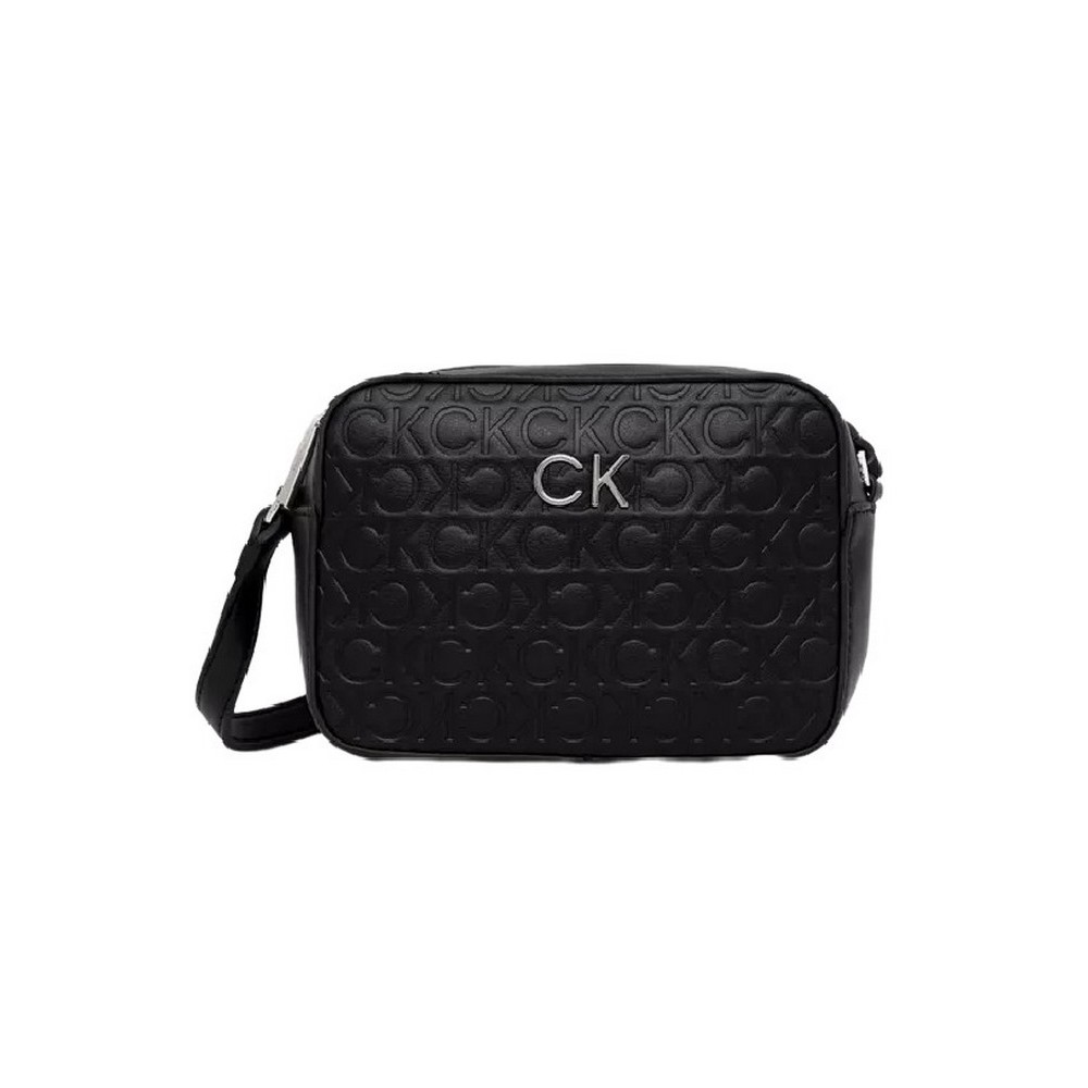 CALVIN KLEIN JEANS RE-LOCK CAMERA BAG EMB MONO ΤΣΑΝΤΑ ΓΥΝΑΙΚΕΙΑ BLACK