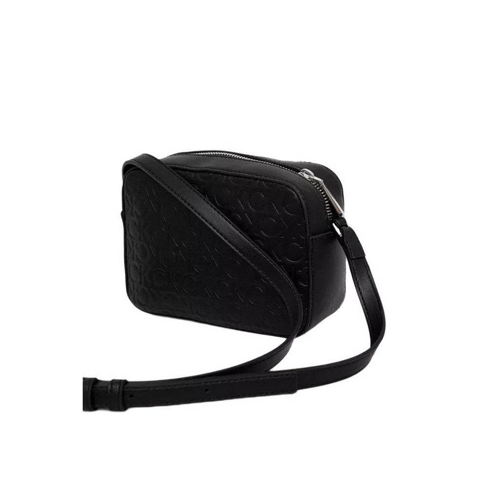 CALVIN KLEIN JEANS RE-LOCK CAMERA BAG EMB MONO ΤΣΑΝΤΑ ΓΥΝΑΙΚΕΙΑ BLACK