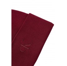 CALVIN KLEIN FINE RIB BEANIE ΣΚΟΥΦΟΣ ΑΝΔΡΙΚΟΣ BORDEAUX