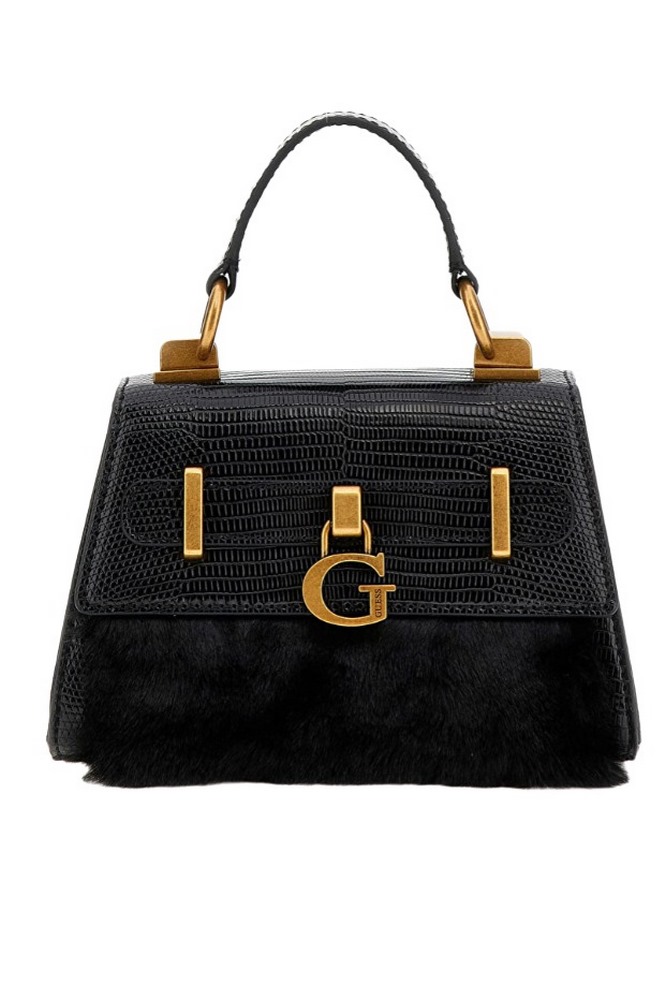GUESS BERGEN MICRO MINI ΤΣΑΝΤΑ ΓΥΝΑΙΚΕΙΑ BLACK