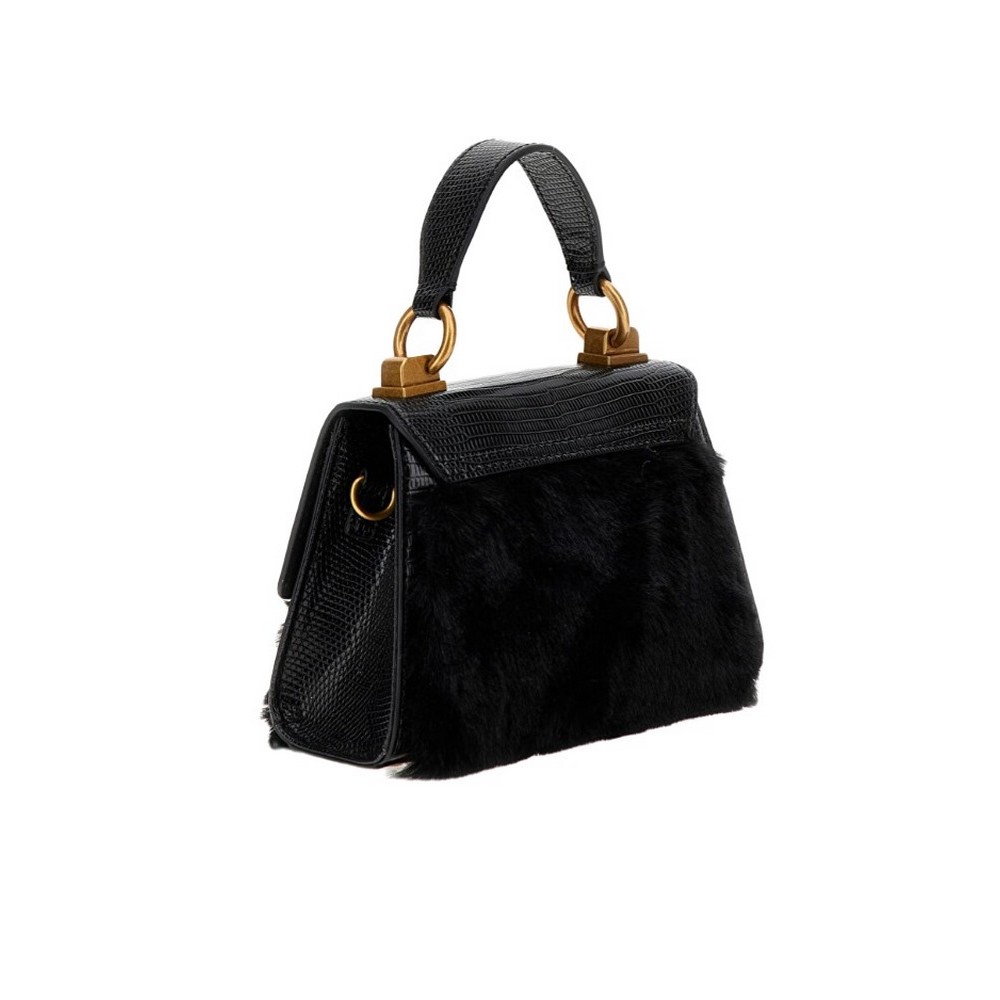 GUESS BERGEN MICRO MINI ΤΣΑΝΤΑ ΓΥΝΑΙΚΕΙΑ BLACK