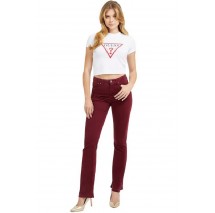 GUESS SS MN TRIANGLE STRAS T-SHIRT ΓΥΝΑΙΚΕΙΟ WHITE