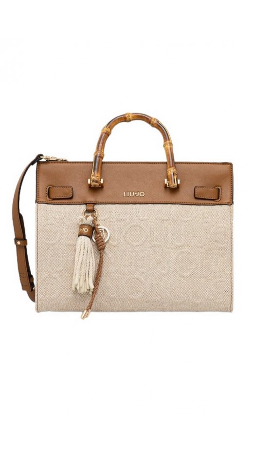 LIU JO AC MIN OF 2 M TOTE ΤΣΑΝΤΑ ΓΥΝΑΙΚΕΙΑ NATURAL