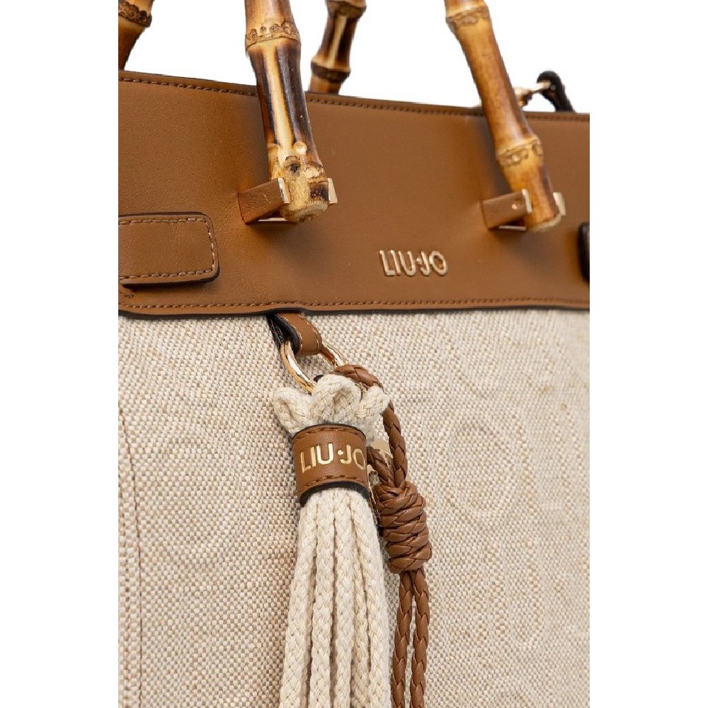 LIU JO AC MIN OF 2 M TOTE ΤΣΑΝΤΑ ΓΥΝΑΙΚΕΙΑ NATURAL