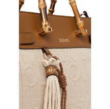 LIU JO AC MIN OF 2 M TOTE ΤΣΑΝΤΑ ΓΥΝΑΙΚΕΙΑ NATURAL