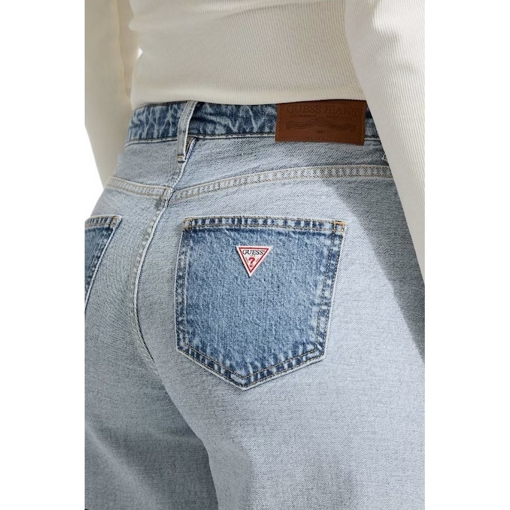 GUESS JEANS  G11 WIDE LEG ΠΑΝΤΕΛΟΝΙ ΓΥΝΑΙΚΕΙΟ DENIM LIGHT