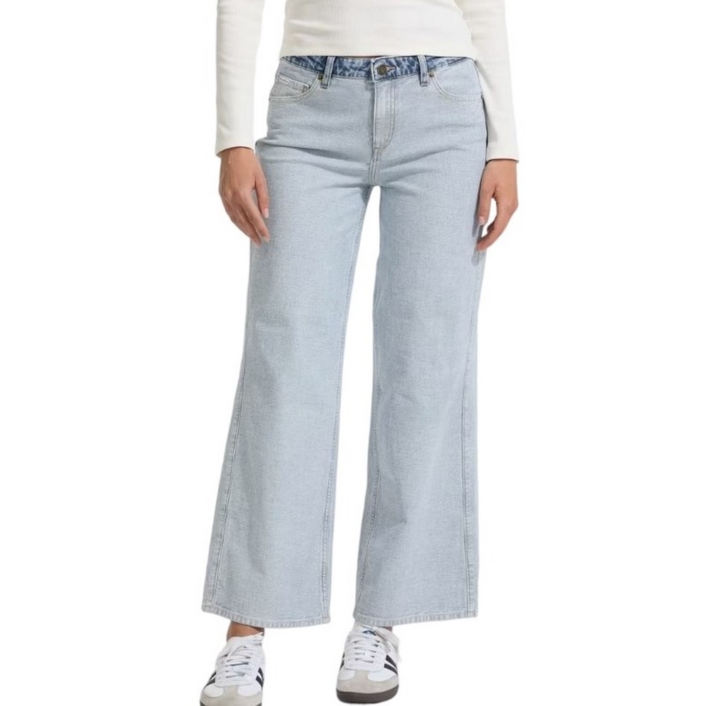GUESS JEANS  G11 WIDE LEG ΠΑΝΤΕΛΟΝΙ ΓΥΝΑΙΚΕΙΟ DENIM LIGHT
