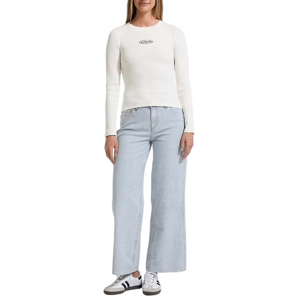 GUESS JEANS  G11 WIDE LEG ΠΑΝΤΕΛΟΝΙ ΓΥΝΑΙΚΕΙΟ DENIM LIGHT