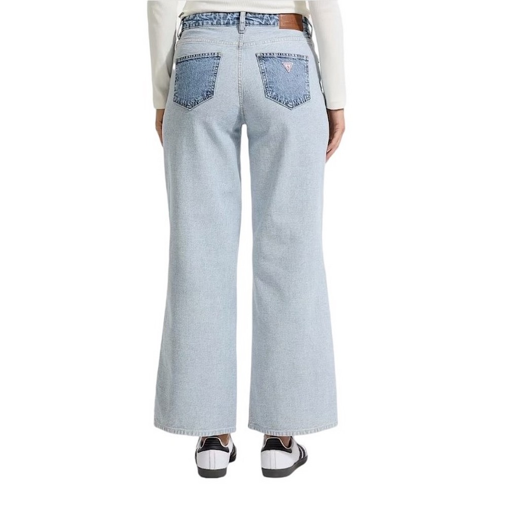 GUESS JEANS  G11 WIDE LEG ΠΑΝΤΕΛΟΝΙ ΓΥΝΑΙΚΕΙΟ DENIM LIGHT