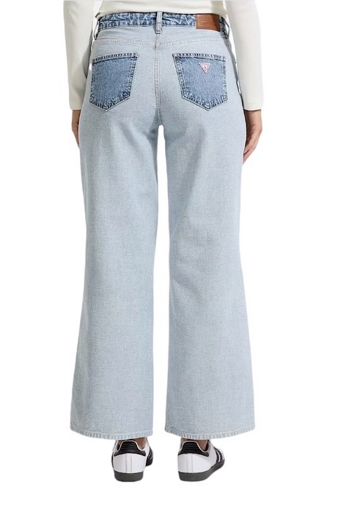 GUESS JEANS  G11 WIDE LEG ΠΑΝΤΕΛΟΝΙ ΓΥΝΑΙΚΕΙΟ DENIM LIGHT