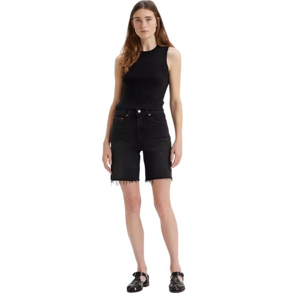 LEVIS TBD HR BERMUDA SHORT A87200004 ΒΕΡΜΟΥΔΑ ΓΥΝΑΙΚΕΙΑ BLACK DENIM