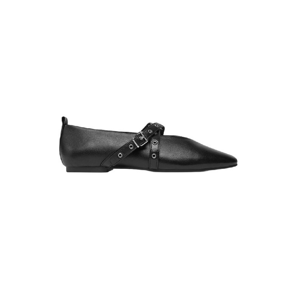 TOMMY JEANS LEATHER MARYJANE BALLERINA ΠΟΥΠΟΥΤΣΙ ΓΥΝΑΙΚΕΙΟ BLACK
