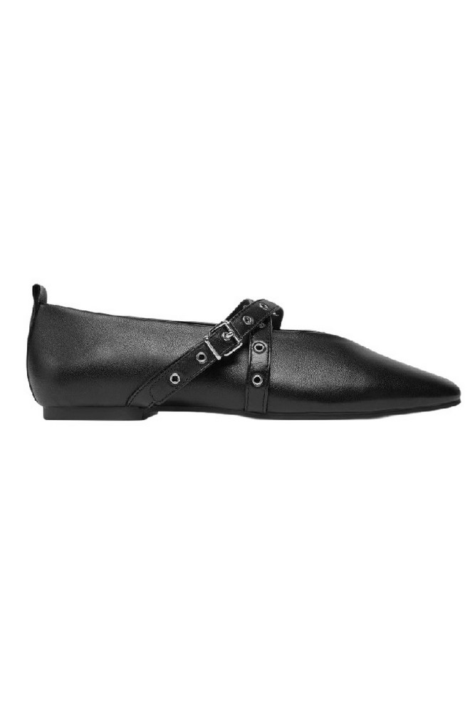 TOMMY JEANS LEATHER MARYJANE BALLERINA ΠΟΥΠΟΥΤΣΙ ΓΥΝΑΙΚΕΙΟ BLACK