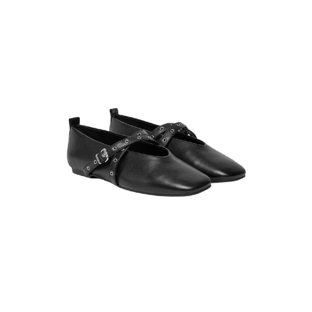TOMMY JEANS LEATHER MARYJANE BALLERINA ΠΟΥΠΟΥΤΣΙ ΓΥΝΑΙΚΕΙΟ BLACK