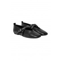 TOMMY JEANS LEATHER MARYJANE BALLERINA ΠΟΥΠΟΥΤΣΙ ΓΥΝΑΙΚΕΙΟ BLACK
