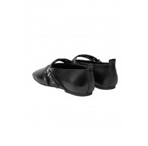 TOMMY JEANS LEATHER MARYJANE BALLERINA ΠΟΥΠΟΥΤΣΙ ΓΥΝΑΙΚΕΙΟ BLACK