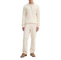 GUESS JEANS HALF ZIP COLLAR SWTR ΠΛΕΚΤΗ ΜΠΛΟΥΖΑ ΑΝΔΡΙΚΗ OFF WHITE