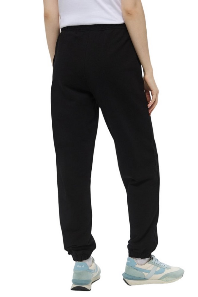 GUESS JEANS PANTS ICONIC FLEECE ΠΑΝΤΕΛΟΝΙ ΦΟΡΜΑ ΓΥΝΑΙΚΕΙΟ BLACK
